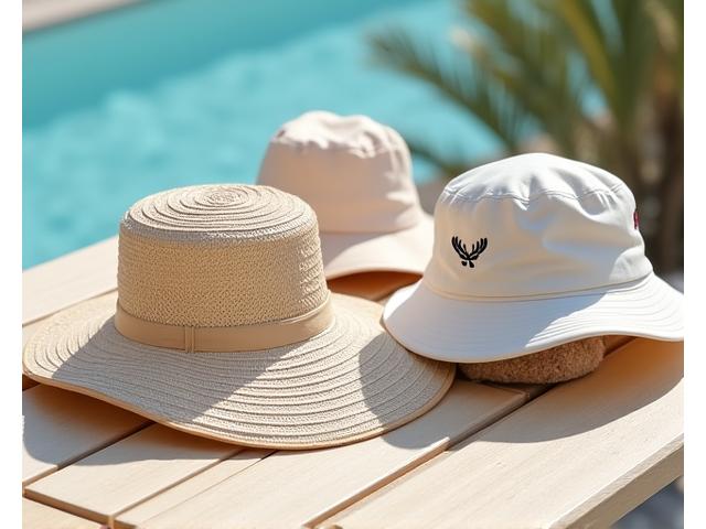 Variety of stylish sun protection hats for men and women